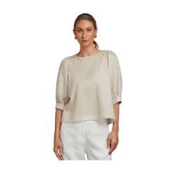 Sale Stenströms Carmen Blouse - Beige pattern