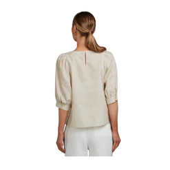 Sale Stenströms Carmen Blouse - Beige pattern