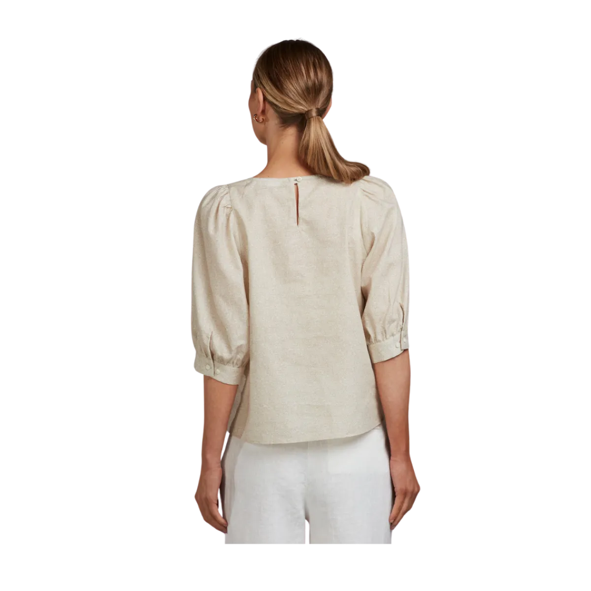 Sale Stenströms Carmen Blouse - Beige pattern