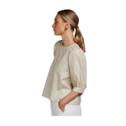 Sale Stenströms Carmen Blouse - Beige pattern