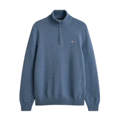 Outlet Gant Caua Cotton Hafzip - Denim Bue Meange
