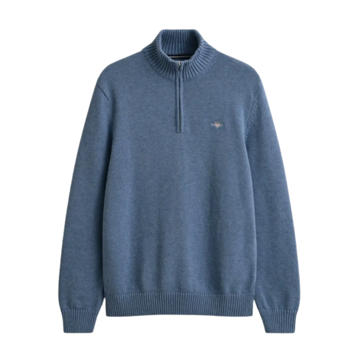 Outlet Gant Caua Cotton Hafzip - Denim Bue Meange