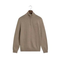 New Gant Caual Cotton Halfzip - DK. and Melange