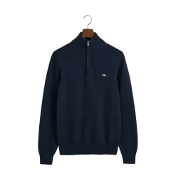 Outlet Gant Caua Cotton Hafzip - Evening Bue