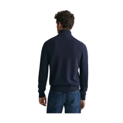 Outlet Gant Caua Cotton Hafzip - Evening Bue