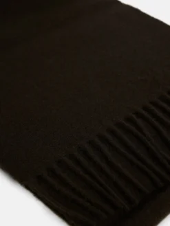 Discount J.Lindeberg Champ Solid Wool Scarf - Brown