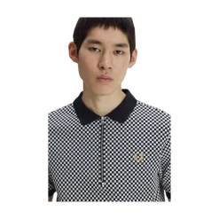 Discount Fred Perry Chequerboard Poo hirt - Back