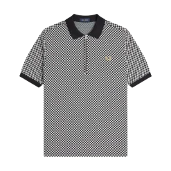 Discount Fred Perry Chequerboard Poo hirt - Back
