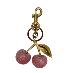 New DARK Department Cherry Bag Charm - Rose