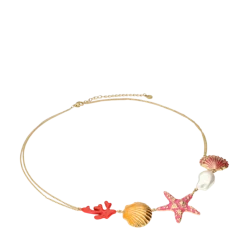 Discount My Jewellery Ciao Necklace with Shells and Pearl - Gold