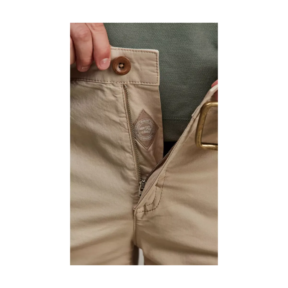 Hansen & Jacob Caic Chino hort - Beige