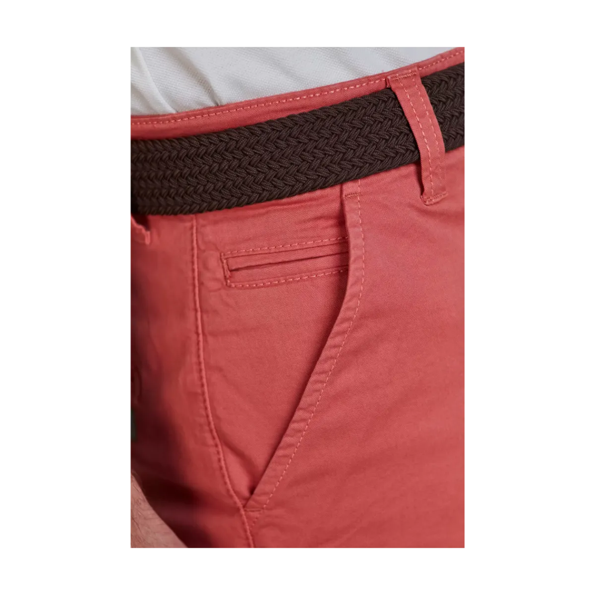 Clearance Hansen & Jacob Caic Chino hort - oft Red