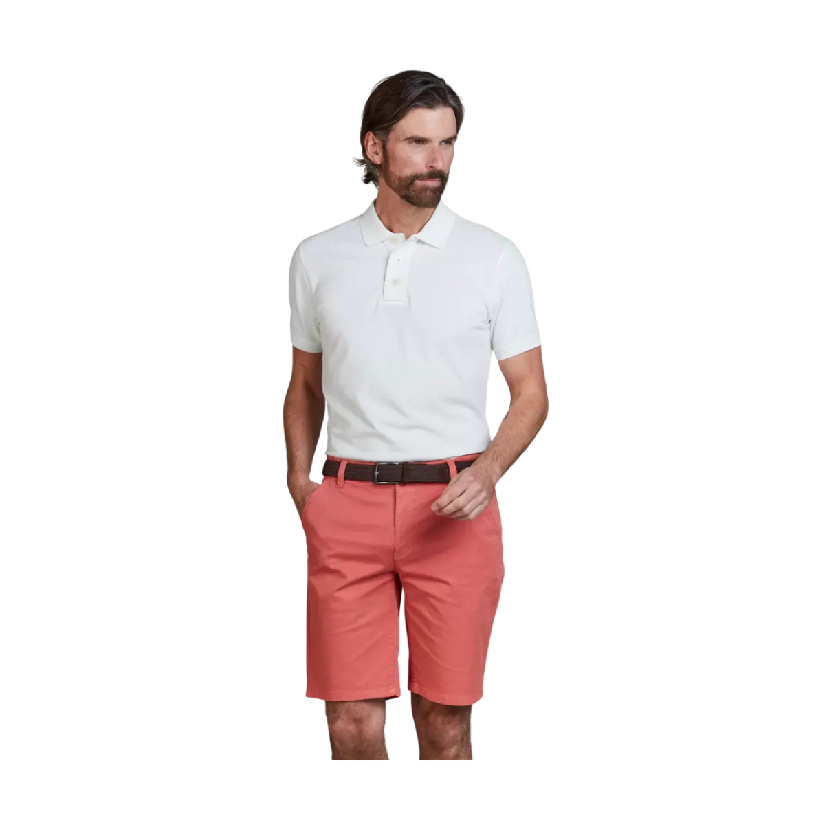 Clearance Hansen & Jacob Caic Chino hort - oft Red