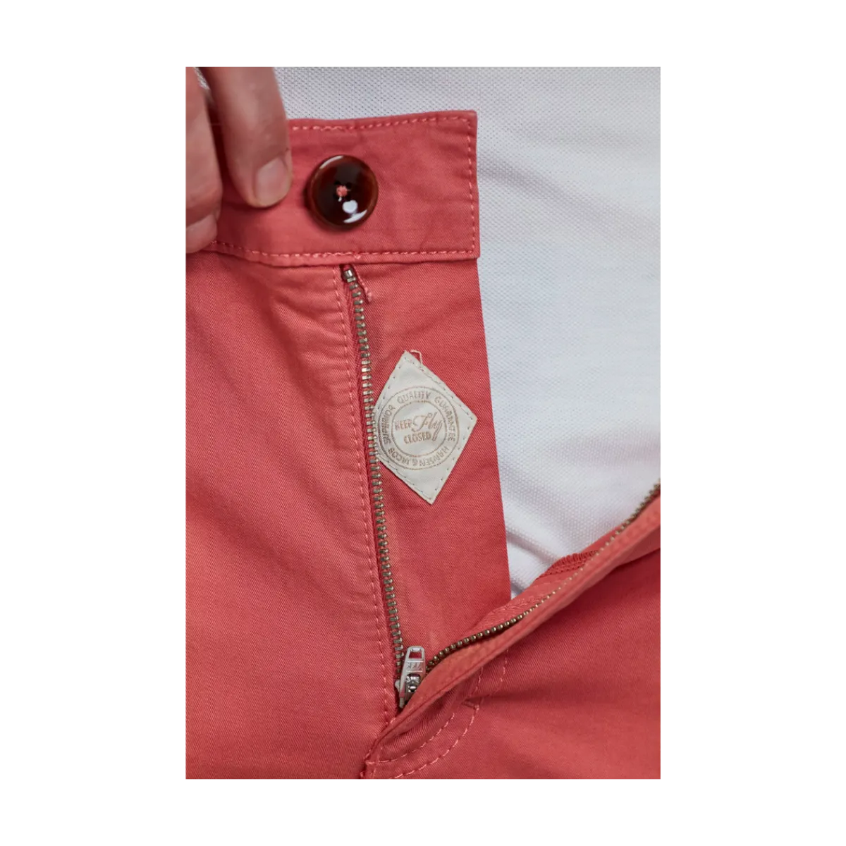 Clearance Hansen & Jacob Caic Chino hort - oft Red