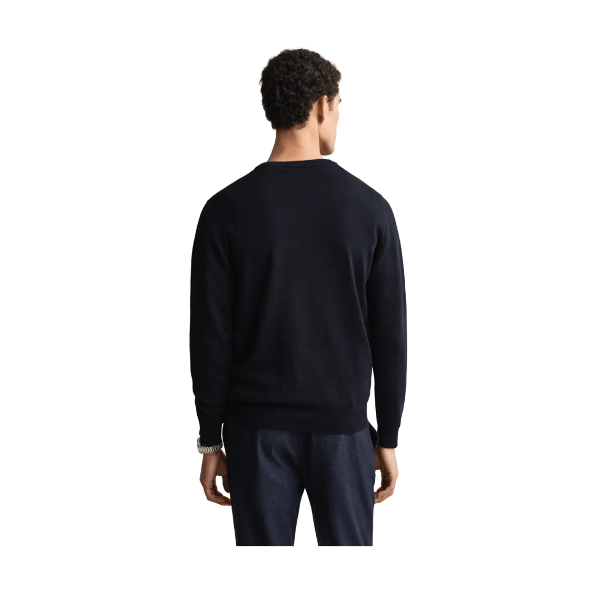 Hot Gant Classic Cotton V-Neck - Evening Blue