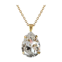 New Caroline Svedbom Classic Drop Necklace Gold - Crystal