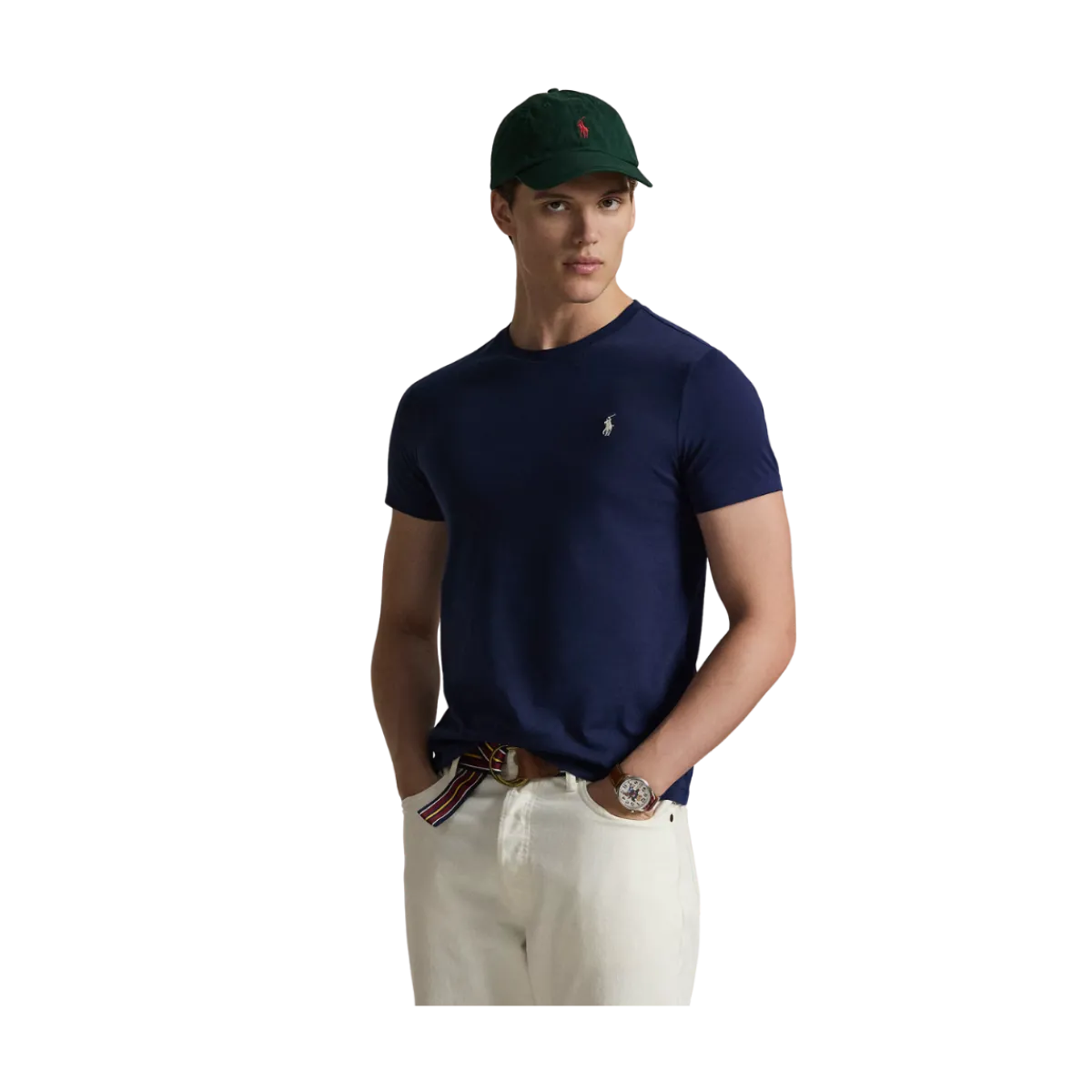 New Polo Ralph Lauren Caic Fit Crewneck T-hirt - Newport Navy