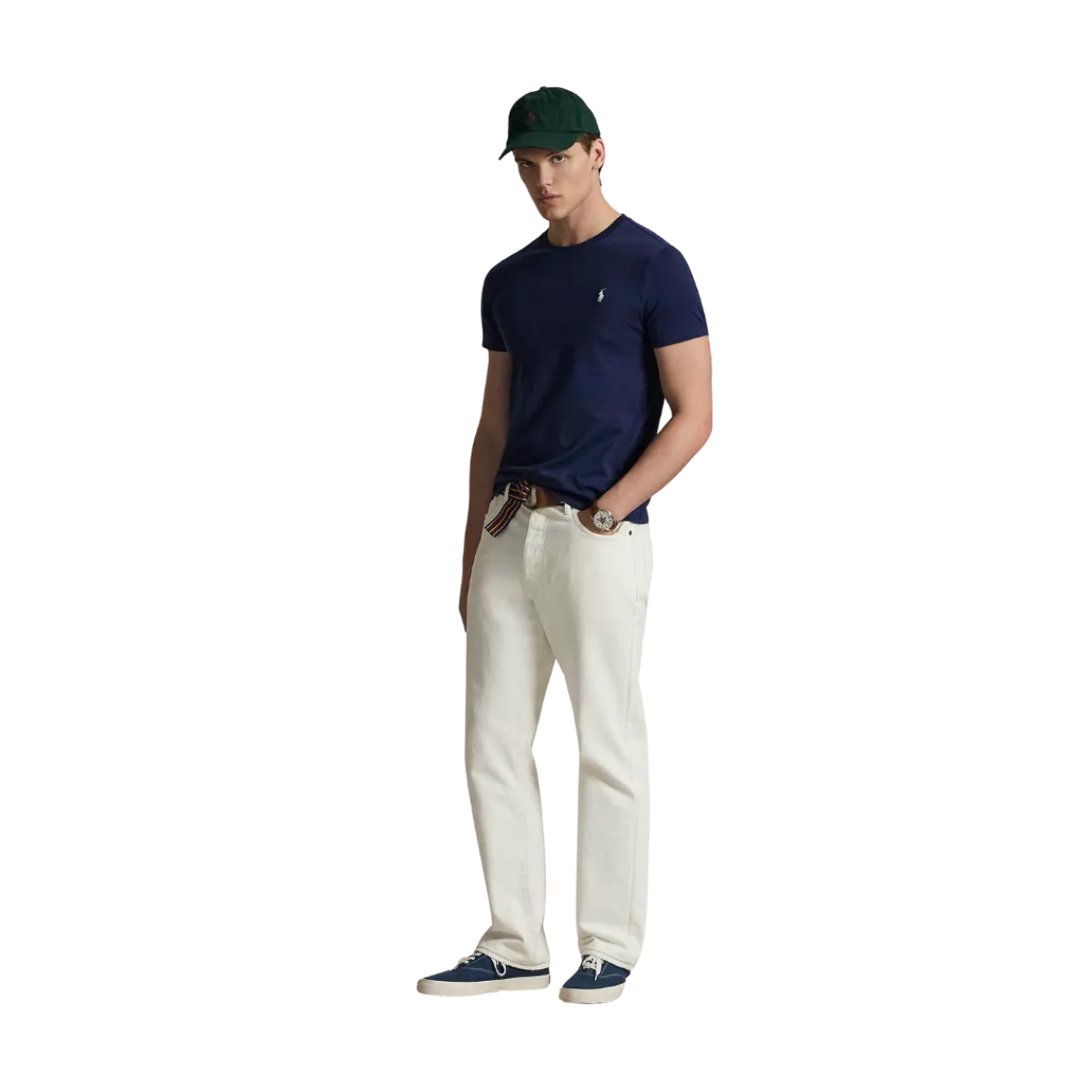 New Polo Ralph Lauren Caic Fit Crewneck T-hirt - Newport Navy