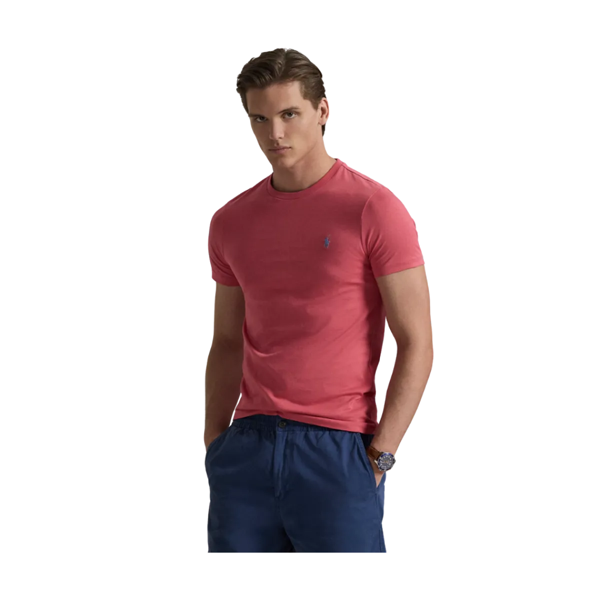 New Polo Ralph Lauren Claic Fit Crewneck T-hirt - Red ky