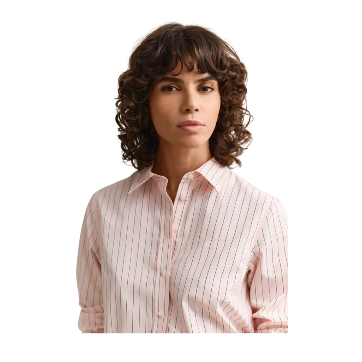 Online Gant Classic Poplin Stripe Shirt - 647 Apricot Pink