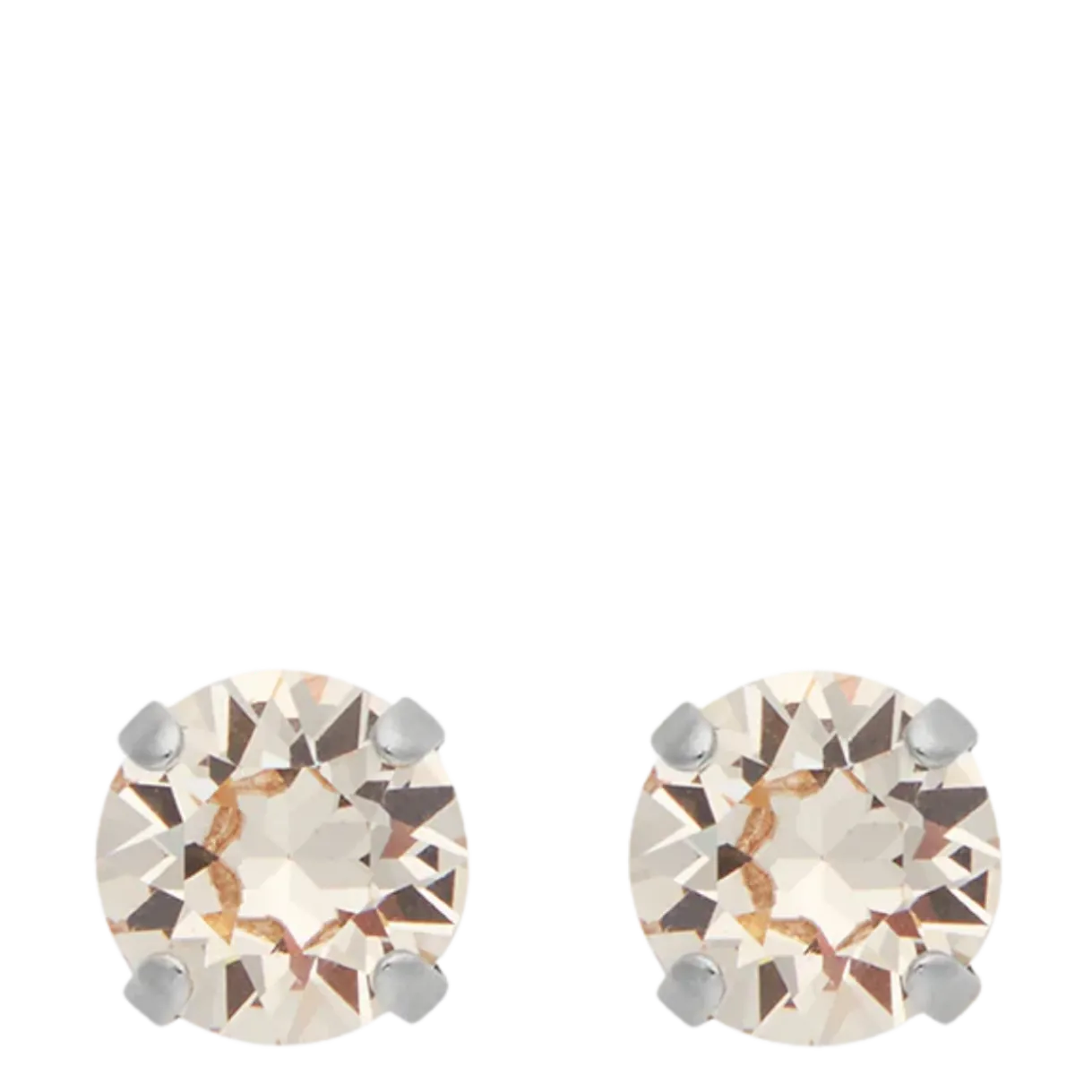 Discount Caroline Svedbom Classic Stud Earrings Rhodium - 344 Silk