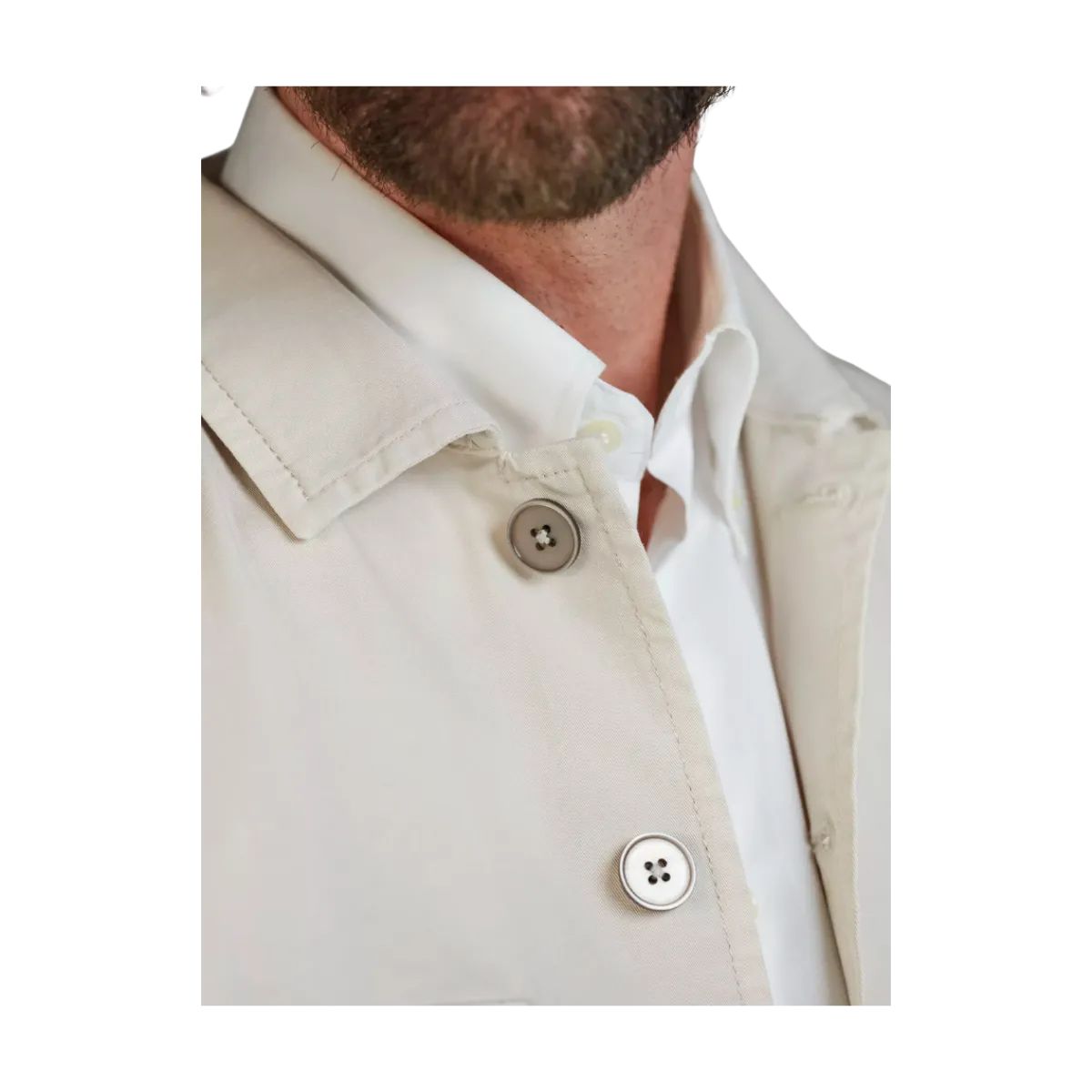New Hansen & Jacob Clearwater Overhirt - Irih White