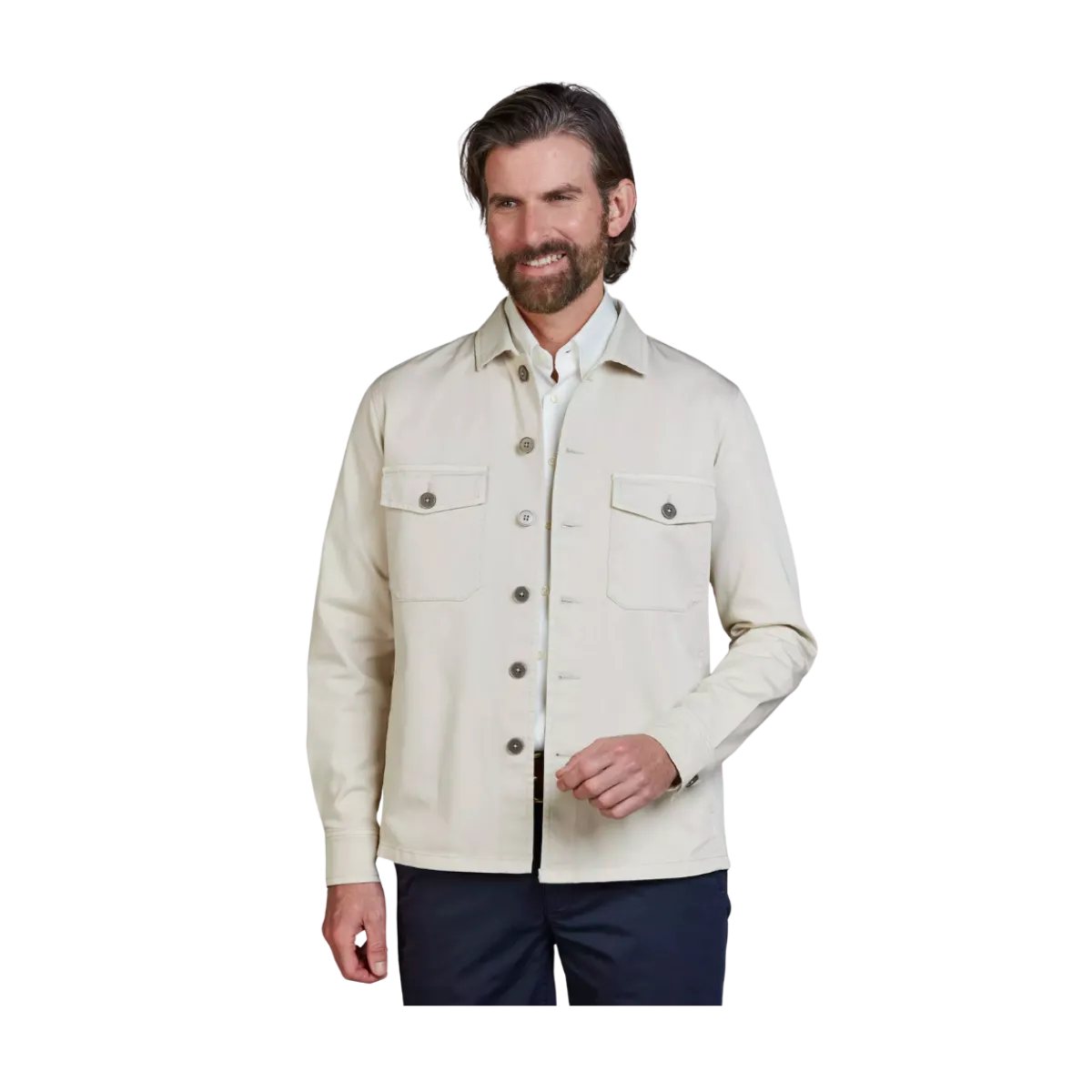 New Hansen & Jacob Clearwater Overhirt - Irih White