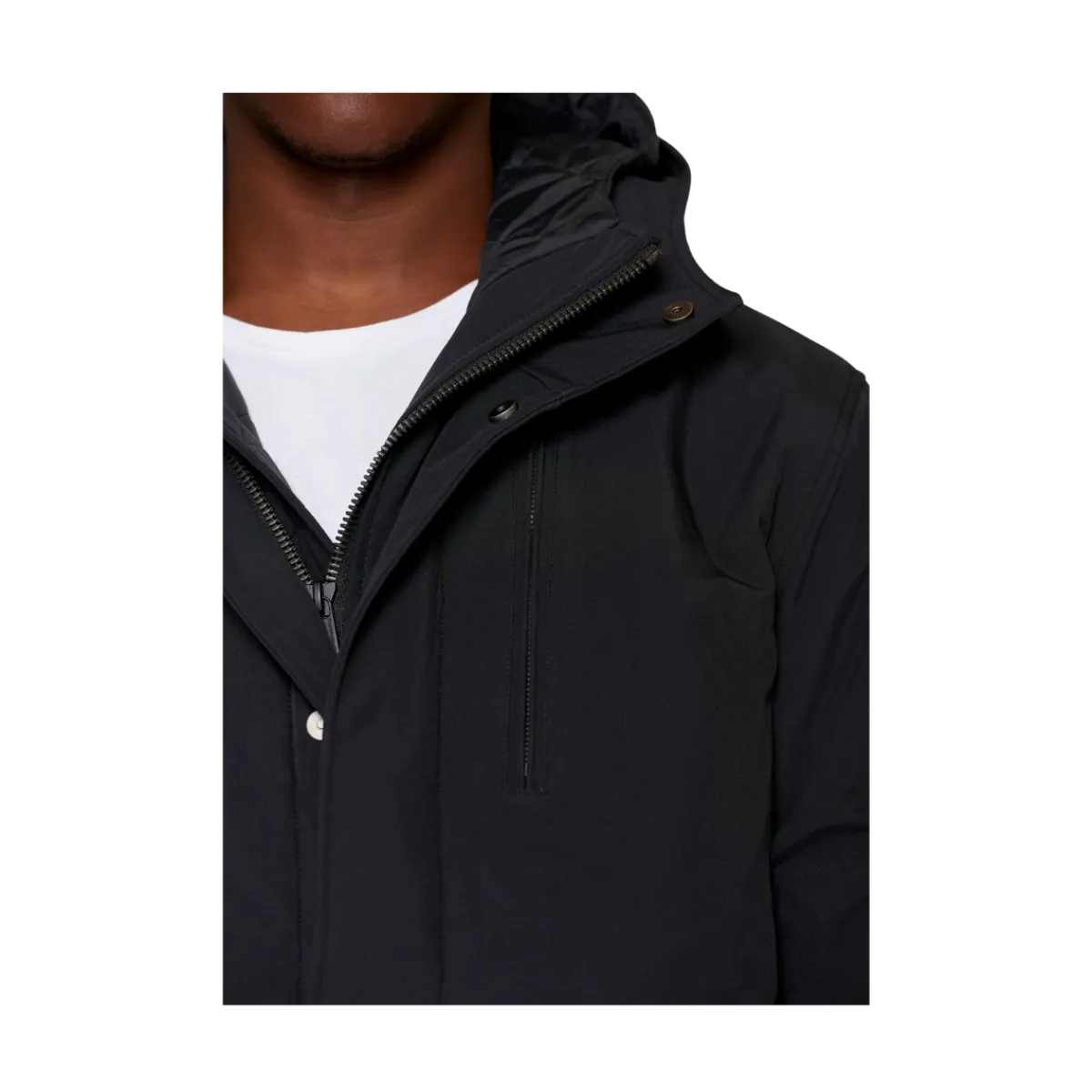 Best Knowledge Cotton Apparel Cliate Shell Jacket - Black