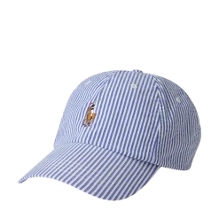 Hot Polo Ralph Lauren Cls Sprt Cap Cap Hat - Cruise Royal Seersucker