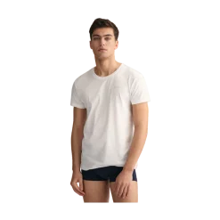 Hot Gant C-Neck T-Shirt 2-Pack - White