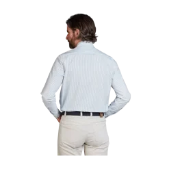 Outlet Hansen & Jacob Coata tripe hirt - White