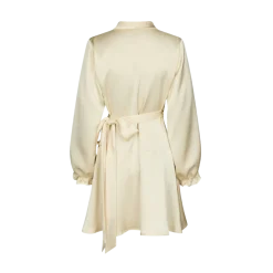 Discount Neo Noir Colbie Heavy Sateen Dress - Light Yellow