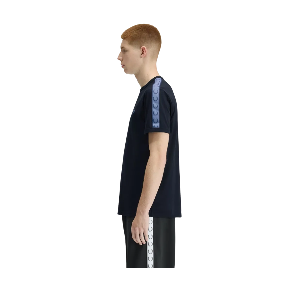Hot Fred Perry Contrat Tape Ringer Tee - Navy