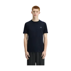 Hot Fred Perry Contrat Tape Ringer Tee - Navy