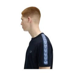 Hot Fred Perry Contrat Tape Ringer Tee - Navy