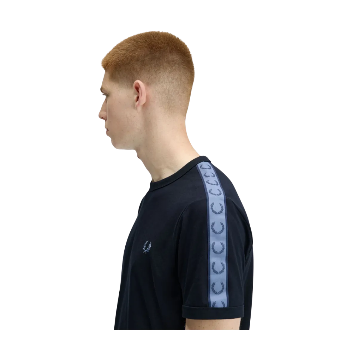 Hot Fred Perry Contrat Tape Ringer Tee - Navy