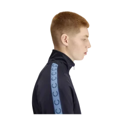 Clearance Fred Perry Contrat Tape Track Jacket - Navy