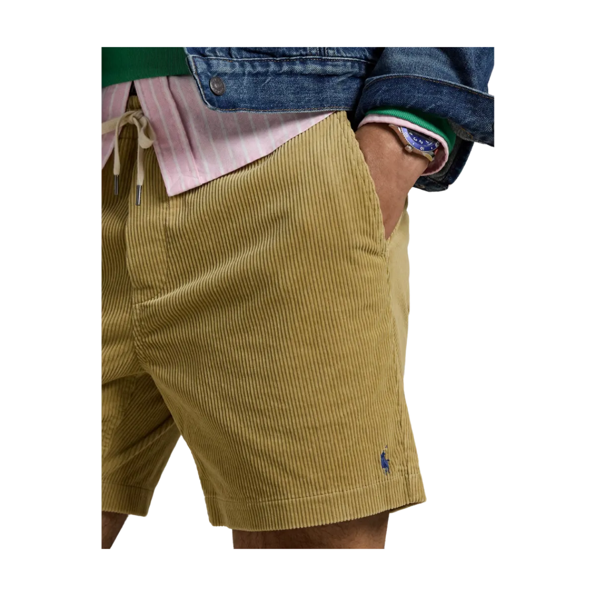 New Polo Ralph Lauren Corduroy Prepster Shorts - Coasta Beige