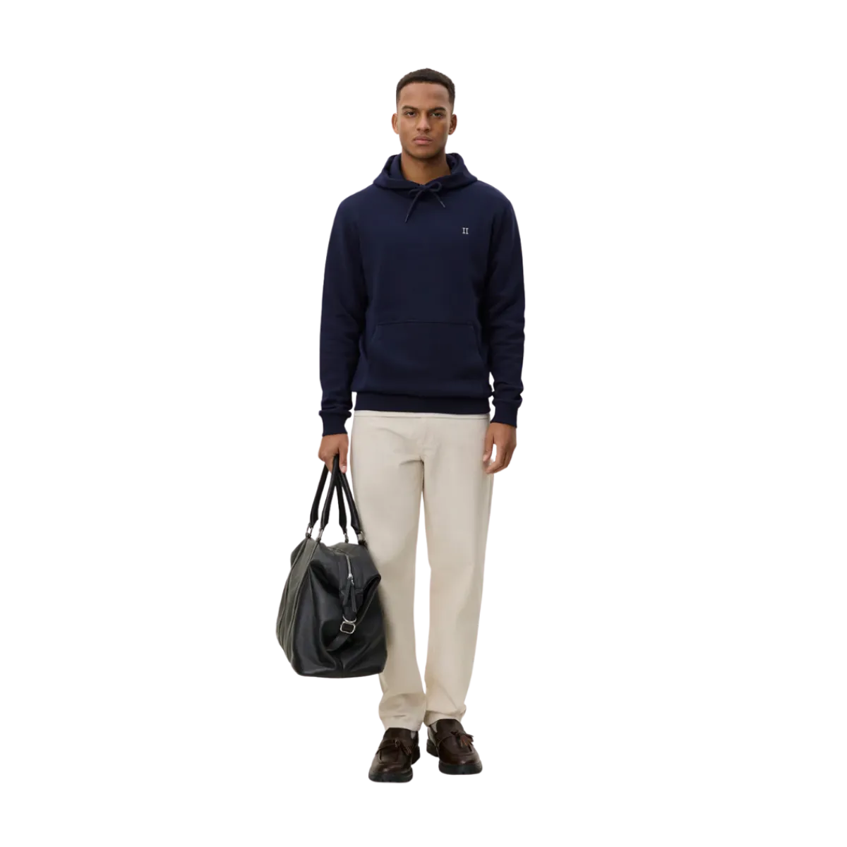 Les Deux Core Contrat Hoodie - Dark Navy