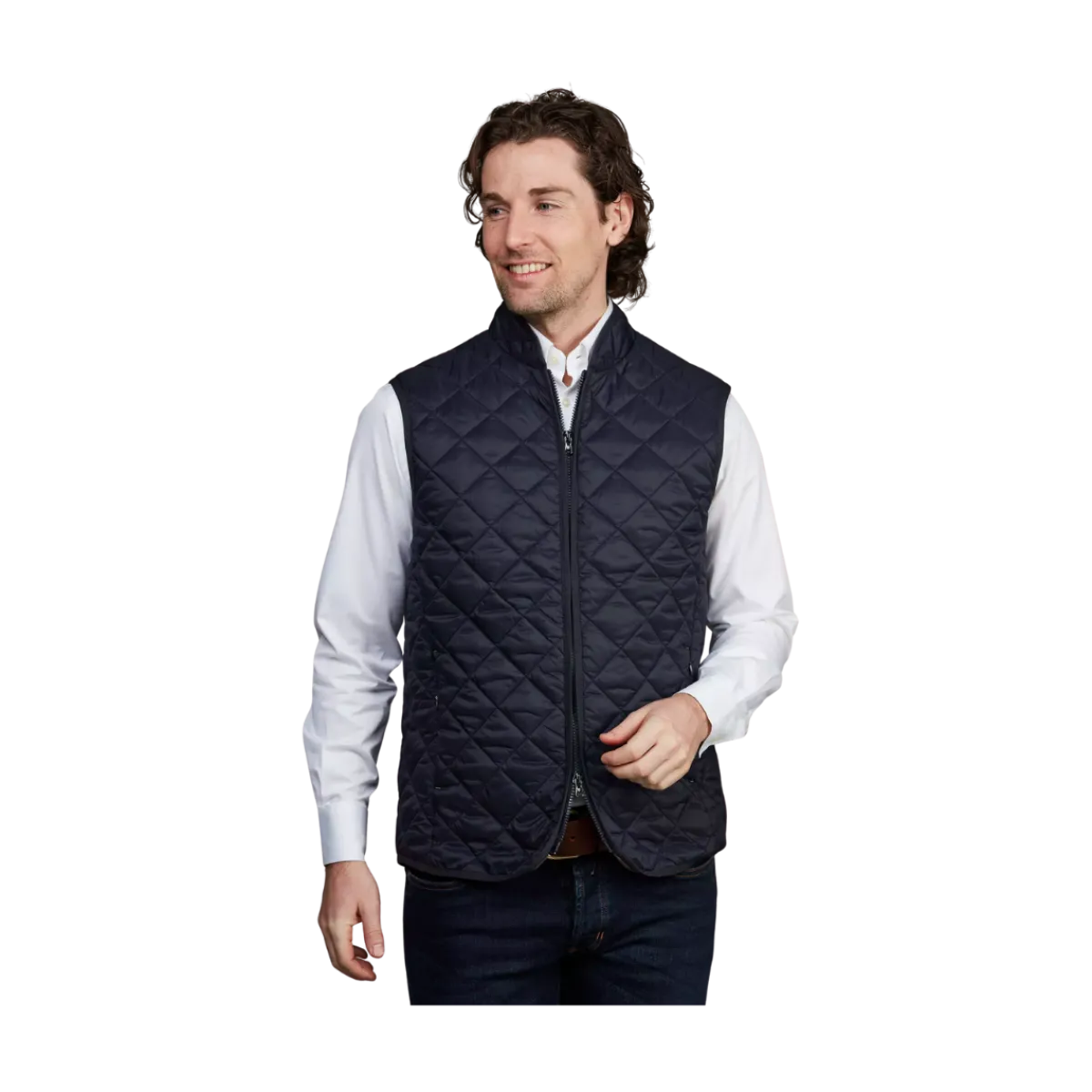 Sale Hansen & Jacob Coredo Quited Vest - Navy