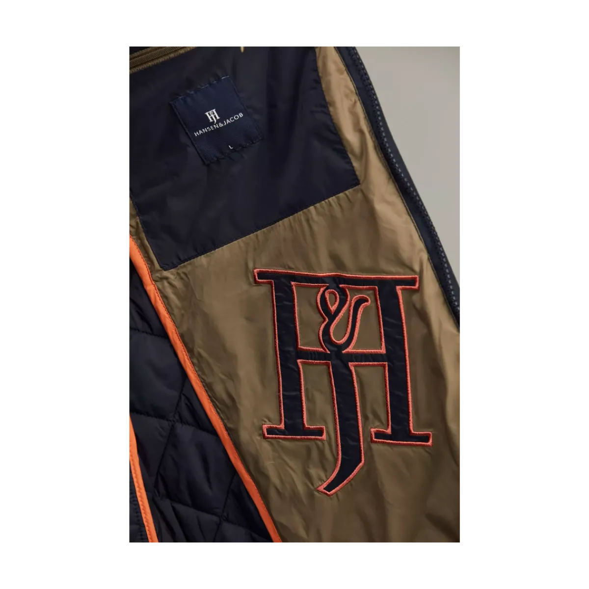 Sale Hansen & Jacob Coredo Quited Vest - Navy