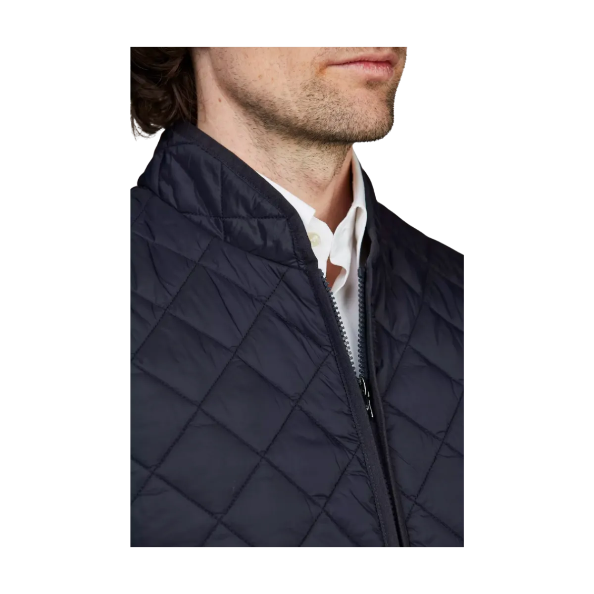 Sale Hansen & Jacob Coredo Quited Vest - Navy