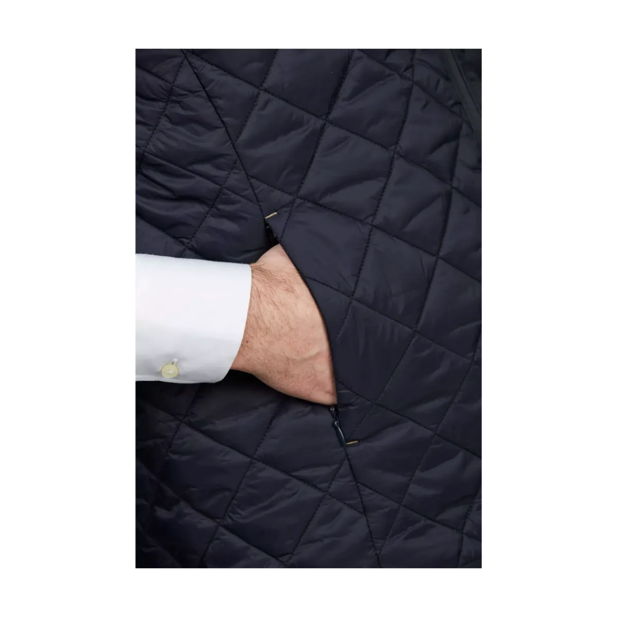 Sale Hansen & Jacob Coredo Quited Vest - Navy