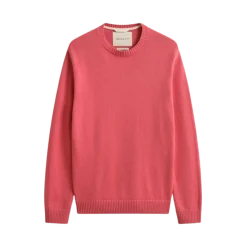 Discount Gant Cotton Blend C-Neck - Rose Pink