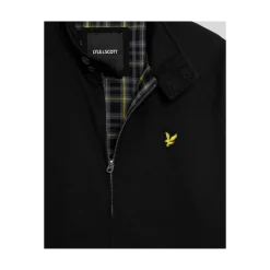 Outlet Lyle & Scott Cotton Harrington Jacket - Jet Back