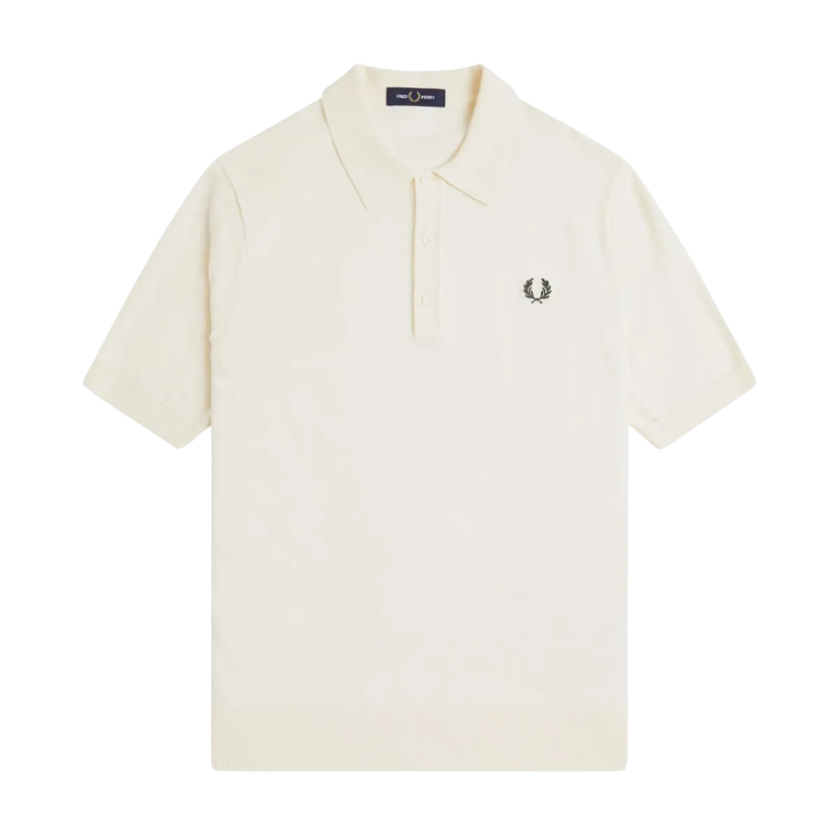 Discount Fred Perry Cotton Knitted hirt - Ecru