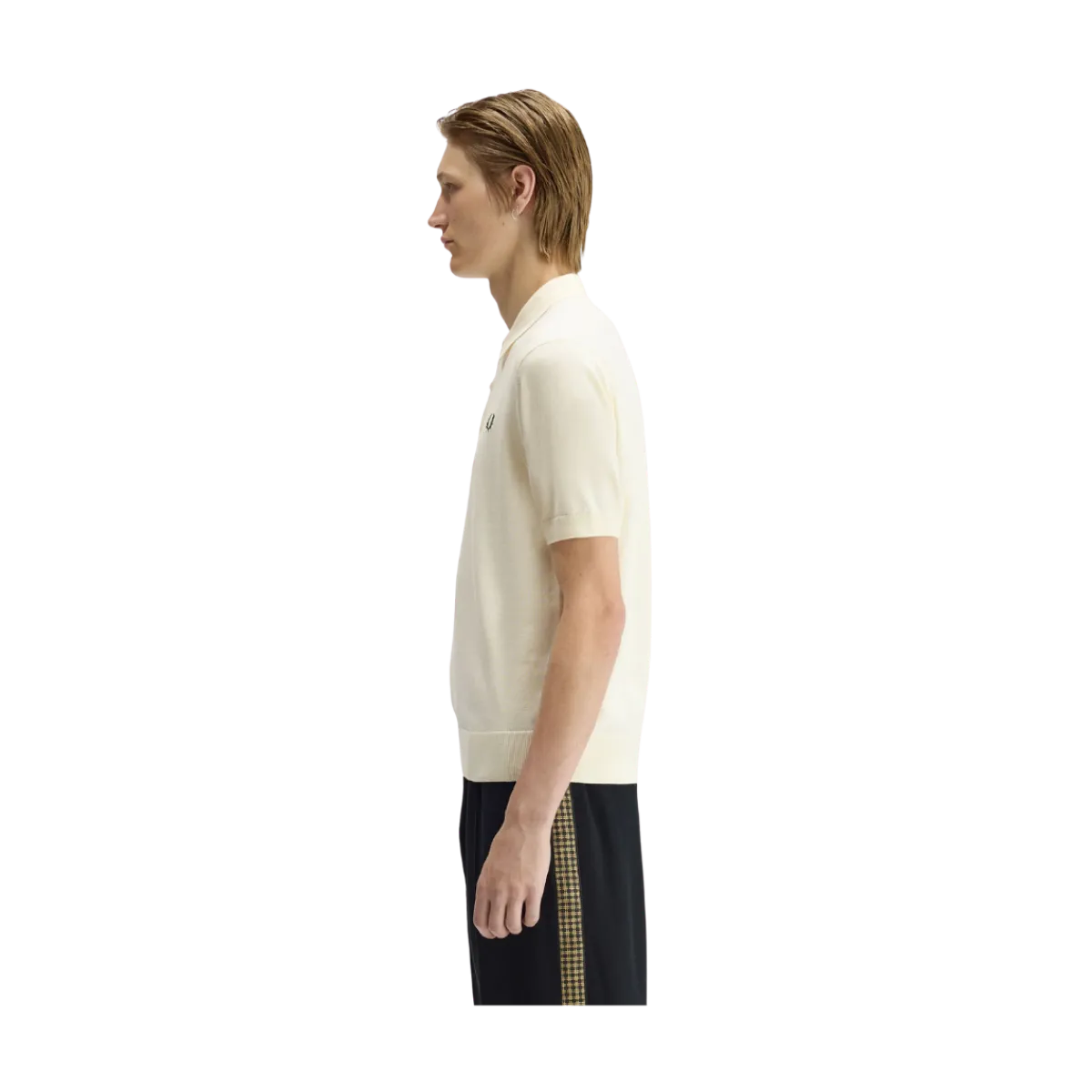 Discount Fred Perry Cotton Knitted hirt - Ecru