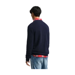 Gant Cotton Pique C-Neck - Blue