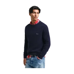 Gant Cotton Pique C-Neck - Blue