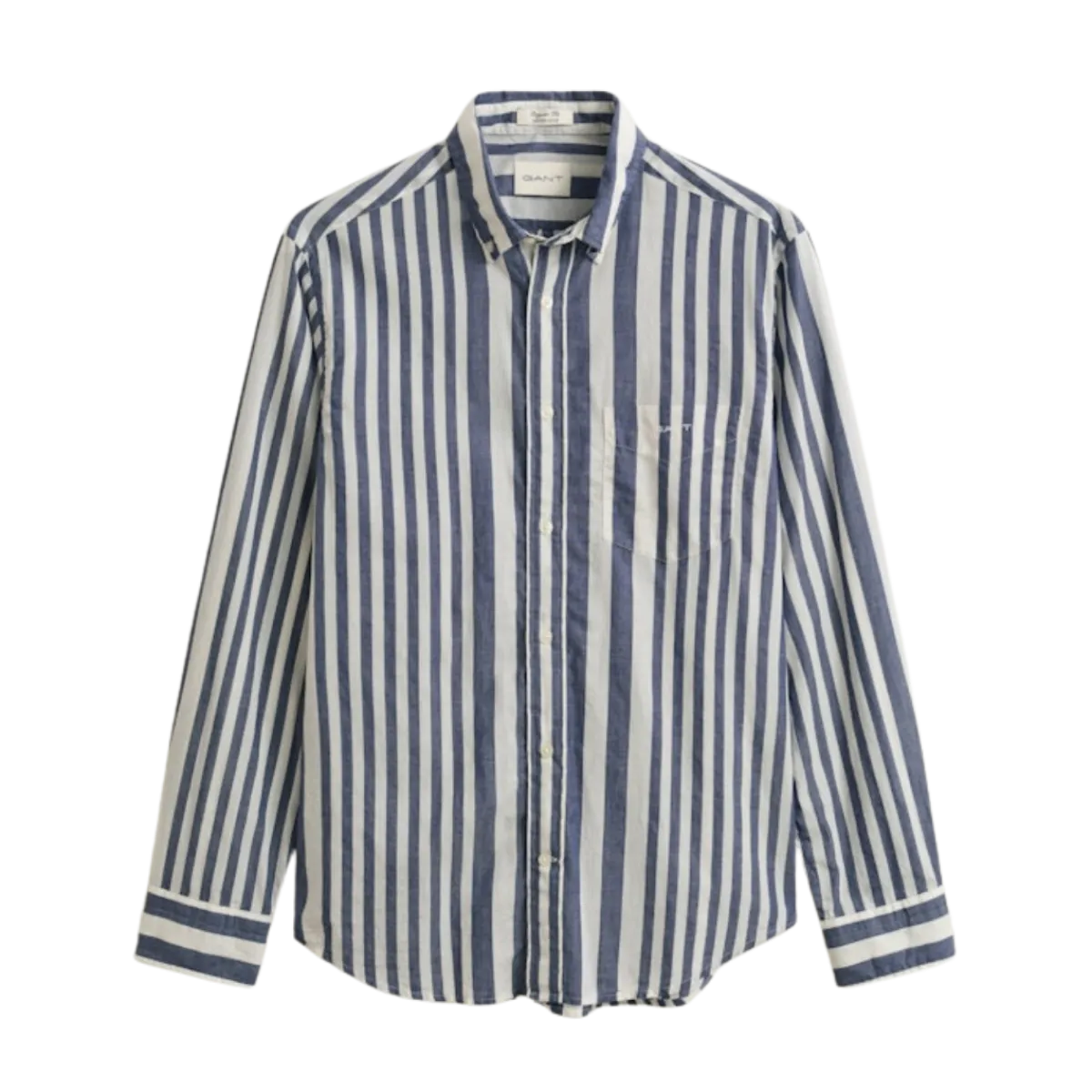 Hot Gant Cotton Voie tripe hirt - 432 Rich Navy